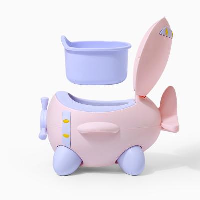 China Luxury Plastic Baby Shape Baby Potty Training Seat Infant Flat Safe Chair Comfortable Potty Backrest Potty Training for sale