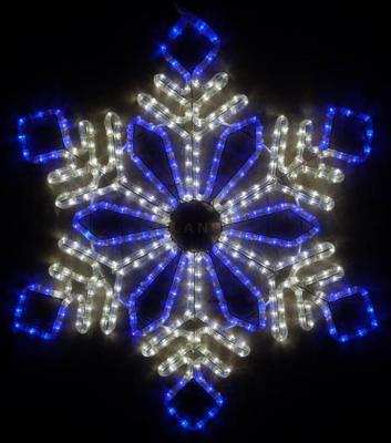 China Alaner 2d Handmade Outdoor Waterproof Christmas IP65 Decoration Led Snowflake Pattern Light for sale