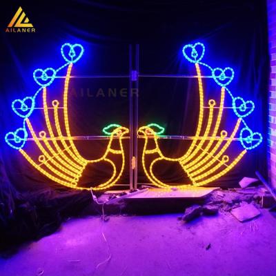 China New Alaner 2022 Handmade Christmas Decoration Led Pattern Light For Street Decorative Outdoor Christmas Poles Pattern Light for sale