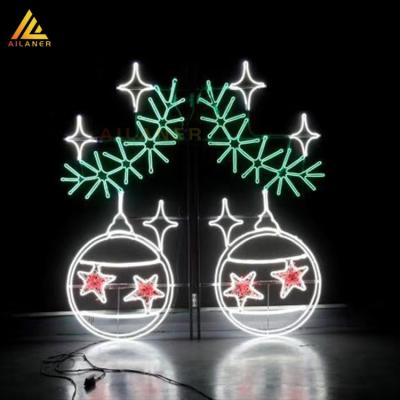 China Handmade Outdoor Square Holiday Christmas Bell String Pattern Decorative Lights LED for sale