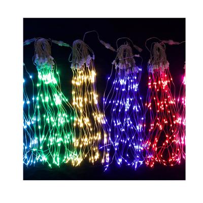 China Indoor Led Tree Lights Sale Decorations Gold Icicle Light Home Yard Outdoor Party Holiday Lighting Christmas Decoration Supplies for sale