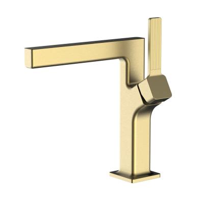 China Metered Faucets Single Handle Basin Mixer Taps Brass Chrome Hot And Cold Black Gray Basin Faucet for sale