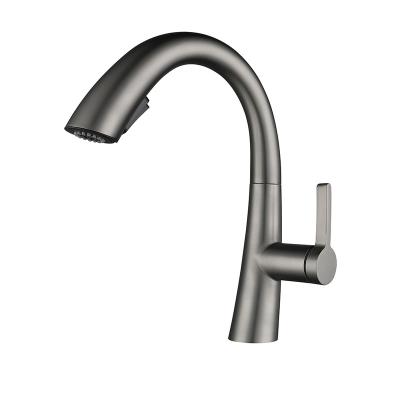 China New Design Hotel Faucets Luxury Black Gray Single Handle Bathroom Basin Faucet Faucets for sale