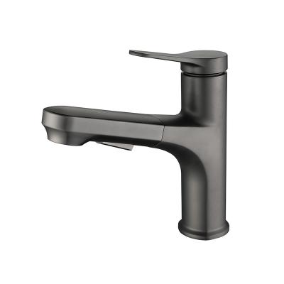 China Metered Faucets Black Bathroom Faucet For Sink Matte Black Waterfall Bathroom Faucet Single Handle Basin Toilet Vanity Mixer Tap for sale