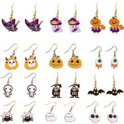 China Halloween Earrings 2023New Style S925 Halloween Earrings Halloween Ghost Earrings for Woman for sale