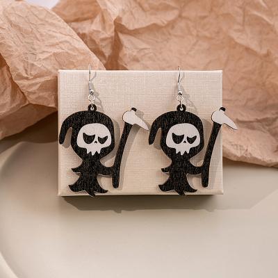 China Halloween Earrings Cartoon Halloween Earrings Personality Reaper Earrings for sale