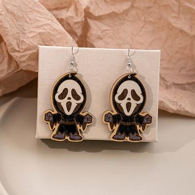 China Halloween Earrings Cartoon Halloween Earrings Funny Personality Ghost Earrings for sale