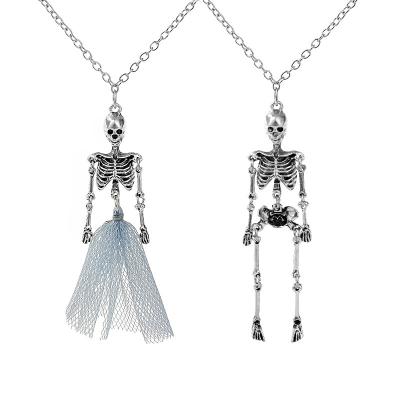 China Personality Necklaces 2023New Style Halloween Necklace Halloween Personality Skeleton Necklace Custom Necklace for Women for sale