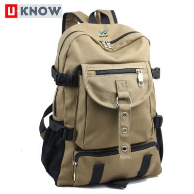 China With USB Factory Offer Multifunctional Adjustable Straps Backpack Canvas Vintage Increasing Backpack for sale