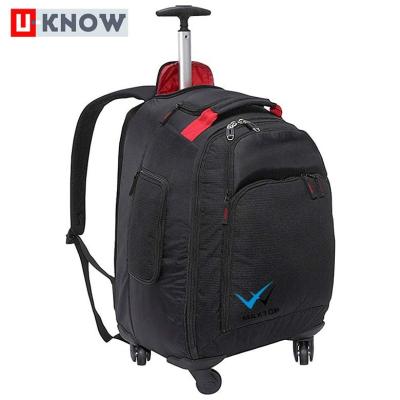 China Waterproof Travel Trolley Bag Business Laptop Trolley Bag Backpack Trolley Backpack with Wheels for sale