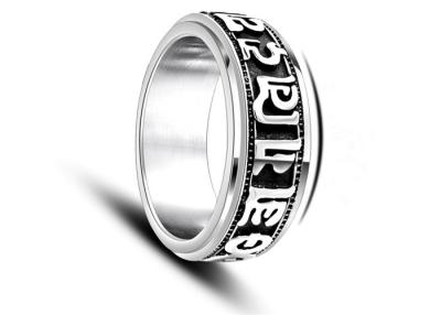 China Fashion Unique Gothic Mens Rings Titanium Stainless Steel Mateiral For Men And Women for sale