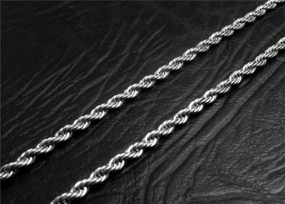 China Mens Stainless Steel Necklace Chain With A Lobster Claw Clasp , Customized Length for sale