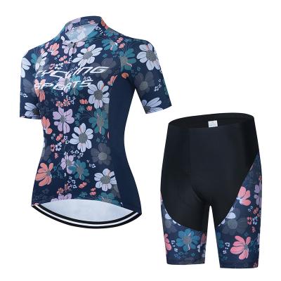 China Places cycling short sleeve female road cycling mountain bike clothing suit cycling cycling equipment for sale