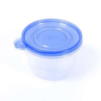 China Wholesale Stocked 750ml White Round Plastic Microwavable Bento Box Baby Food Container for sale