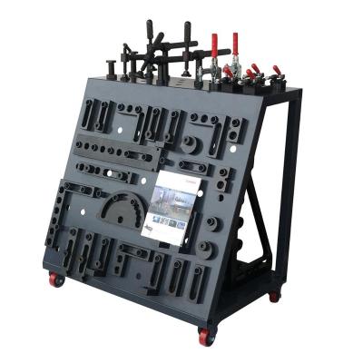 China Economical Cast Iron 3D Welding Table With Clamps Accessories Trolley System for sale