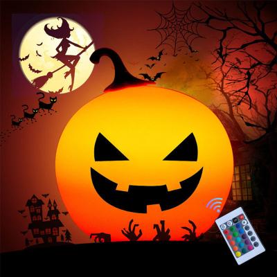 China Holiday Decoration Halloween Party USB LED Night Light Silicone Pumpkin Night Lights Rechargeable Touch Sensor Lamp with Outdoor for Kids Baby Gift for sale