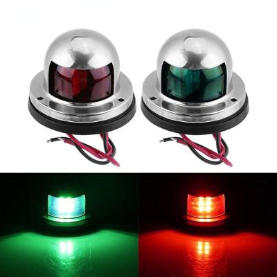 China /set 12V LED Red + Green Running Lights For Marine Accessories Boat Lights Boat Side Lights Yacht Boat Navigation Light Navigation Signal Lamp for sale