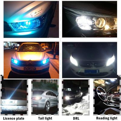 China Newest W5W Led T10 Car Light COB Glass White 6000K Auto Automobiles License Plate Lamp Dome Light Read DRL Bulb Style 12V Universal for sale