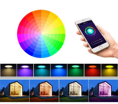 China Living Room LED Downlight WiFi Smart Bed Dimming Lamp 5W 7W 9W 15W RGB Blue Changing Spot Tooth Warm Cool Light Work With Alexa Google Home for sale