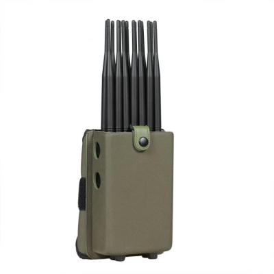 China 27 Antennas 2G 3G 4G LTE 5G WIFI Portable Cell Phone Jammer w/ GPS VHF UHF FM Radio Blocking for sale