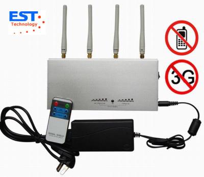 China 3G / GSM Desktop Remote Control Cellphone Jammer / Blocker EST-505A for sale