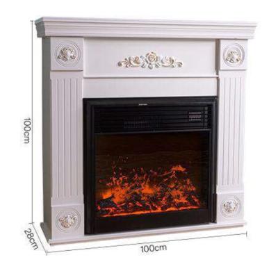 China Direct selling 3D modern white simulation factory electronic fireplace for family. for sale