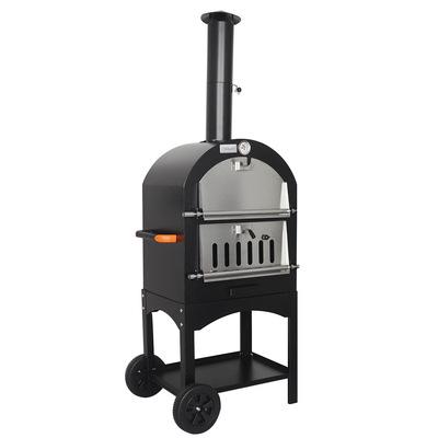 China Adjustable size factory price pizza oven yard wood fire stainless steel machine outdoor baking baking for sale