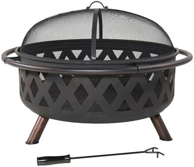 China Large hot selling 36 inch smokeless round fire pit outdoor fire pit for barbecuing and heating. for sale