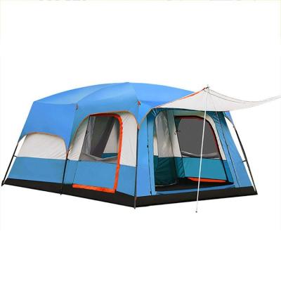 China Extended Type Outdoor Automatic Pop Up Camping Tent 8-10 People Rooms And Lobby Waterproof Sun Protection Tent Travel Vacation Picnic Be for sale