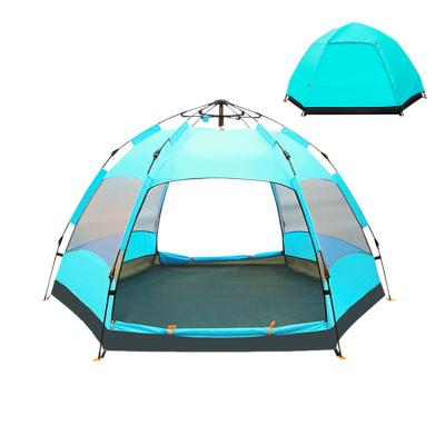 China Extended type thicken double-layer automatic automatic outdoor rain tents 5-8 persons outdoor tents camping tent for sale