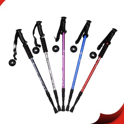 China High Quality Ultralight Aluminum Retractable Walking Stick 4 Sections Walking Stick 4 Sections Retractable Walking Stick In Stock for sale