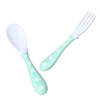 China BPA Free OEM ODM Baby Spoon Baby Feeding Set Baby Spoon and Fork Factory Wholesale Children's Cutlery Set for sale