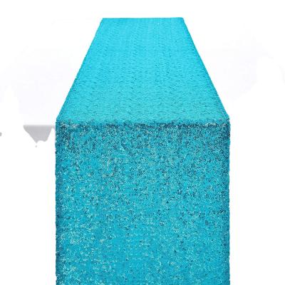 China China Jacquard Party Decoration Factory Custom Luxury Sequin Table Runner Mix Color Hotel Directly Wedding Events for sale