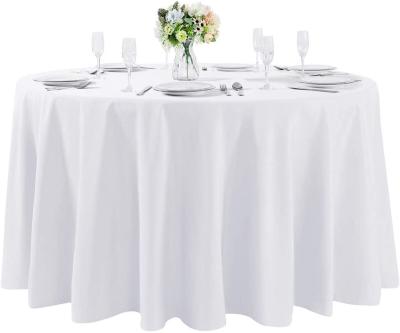 China American Style Round Polyester Tablecloth Table Cloth Table Cover Party Table Cloths Waterproof White Wedding Luxury Dining for sale