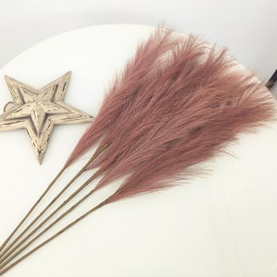 China 70cm 5# Environmental Protection Artificial Pampas Grass Home Wedding Home Decoration Building Flowers Dirty Pink Green Decoration for sale