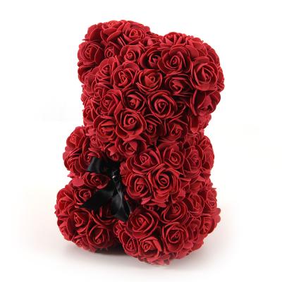 China OurWarm Modern Hot Sale Customize Eternal Rose Teddy Bear With Gift Box Valentines Day Gift Mothers Day Gifts Forever for sale