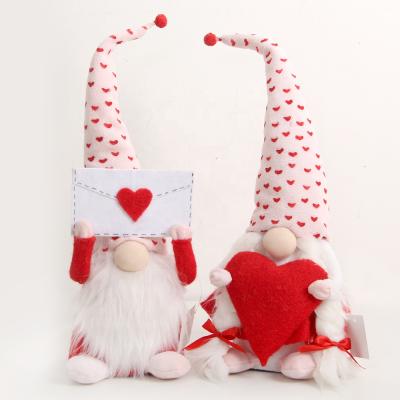 China Environmental Protection Green Handmade Cupid Gnome Tomte Gnome Tomte Swedish 2022 Swedish Valentine's Day Gift Wedding Home Decor for sale