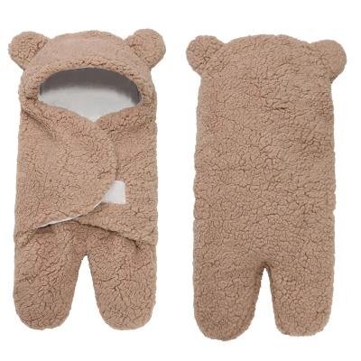 China Breathable Newborn Toddler Infant Clothes Sleep Crib Wrap Ultra Soft Fluffy Newborn Blanket Custom Infant Baby Sleeping Bag for sale