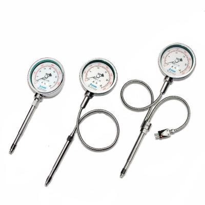 China Stainless Steel Integrated Transmitter High Temperature Cast Iron Pressure Gauge for sale