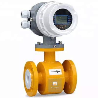 China Insert Remote Alarm Magnetic Flow Meter With Flange Connection DN10~DN2400 for sale