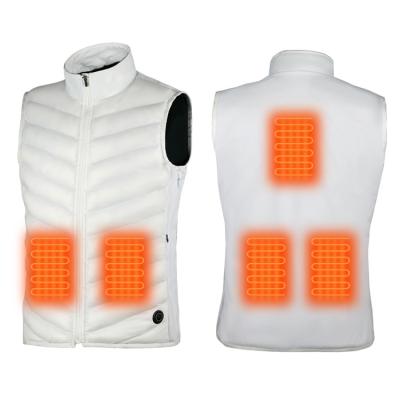 China Anti-wrinkle new product 5V USB power heated vest with 5 heated zones heated popular vest for men for sale