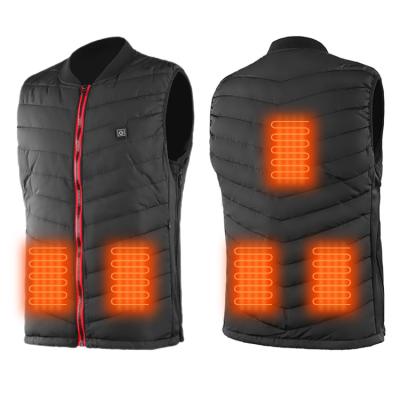 China Anti-Wrinkle Winter High Quality Smart Heated Vest OEM Customized USB 5 Zones Temperature Adjust Mountaineering Outwear Heating 5v Ves for sale