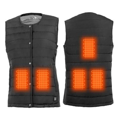 China New Product 5 Breathable Heat Zones Outdoor Rechargeable Warm Heated Vest Winter Keep Warmth Heated Vest For Women for sale