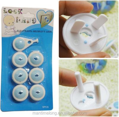 China To Prevent Electric Shock 6pcs/set Baby Electric Outlet Accidental Plug Outlet Safe Lock Cover For Baby Children Safety for sale