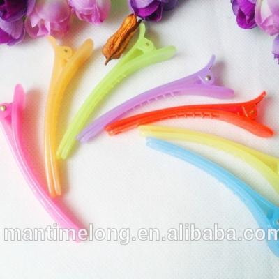 China It is a color card issuer. Simple solid jelly color hairpin beak women headwear and clothing accessories hairpins for sale