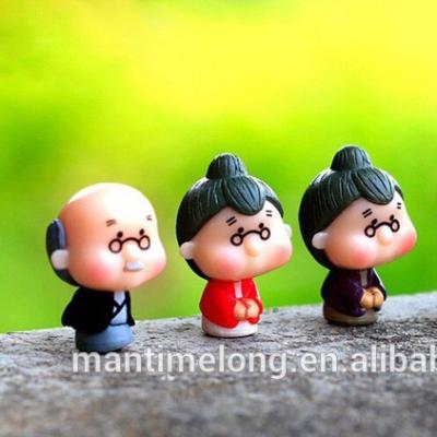 China Beautiful grandparents modeling resin ornaments. Chinese Queen Grandparents Doll Garden Decoration Garden Decoration for sale