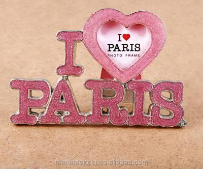 China This is a letter I LOVE PARIS shape frame. Creative Letter I LOVE PARIS Shape Photo Frame Resin Table Decoration for sale