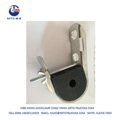 China 12KN ADSS Rubber Suspension Clamp Silver+Black for sale