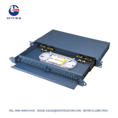 중국 CATV 24 포트 FC ST 광섬유 패치 패널 냉간 압연 플레이트 판매용