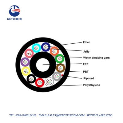 China 12-144 Cores Air Blown Microduct Fiber Optic Cable for sale